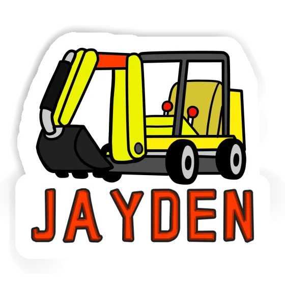 Sticker Jayden Mini-Excavator Laptop Image