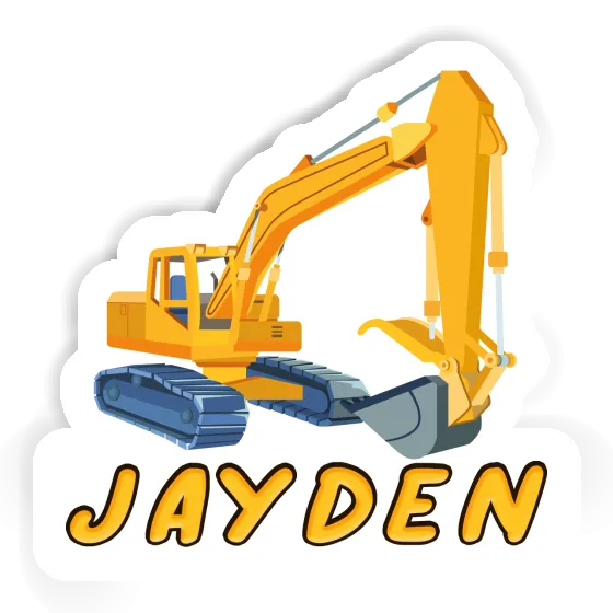 Jayden Sticker Excavator Laptop Image