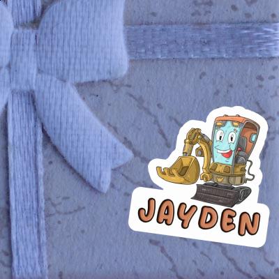 Jayden Sticker Little Excavator Notebook Image