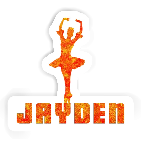 Jayden Sticker Ballerina Laptop Image