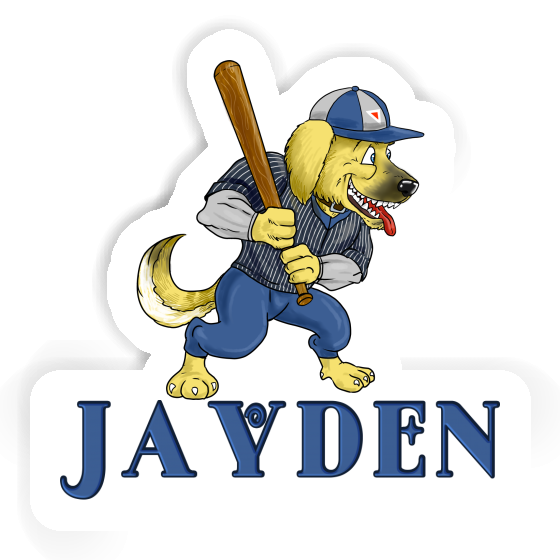 Jayden Sticker Baseball Dog Gift package Image