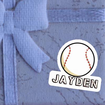 Balle de baseball Autocollant Jayden Laptop Image