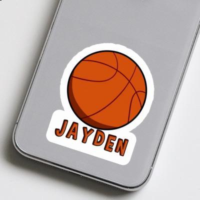 Sticker Basketball Jayden Laptop Image