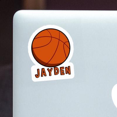 Jayden Autocollant Basket-ball Notebook Image