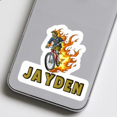 Mountainbiker Sticker Jayden Notebook Image