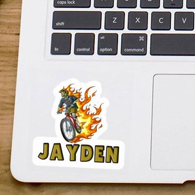 Mountainbiker Sticker Jayden Notebook Image