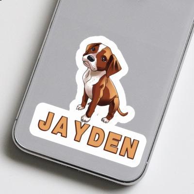 Sticker Boxer Dog Jayden Gift package Image