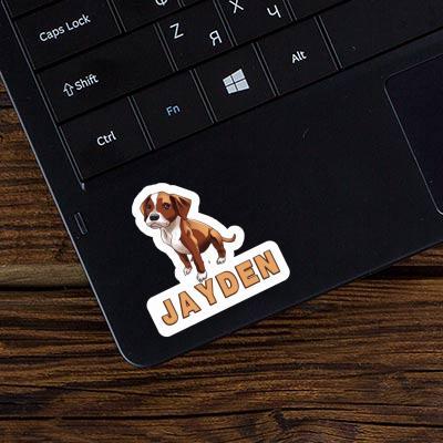 Sticker Boxer Dog Jayden Notebook Image