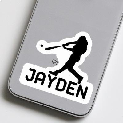 Sticker Baseball Player Jayden Laptop Image