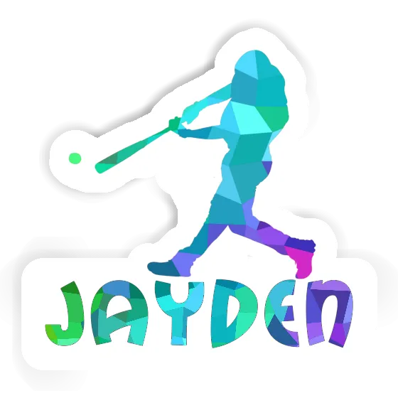 Autocollant Joueur de baseball Jayden Notebook Image