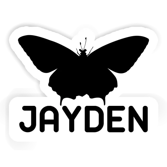 Butterfly Sticker Jayden Notebook Image