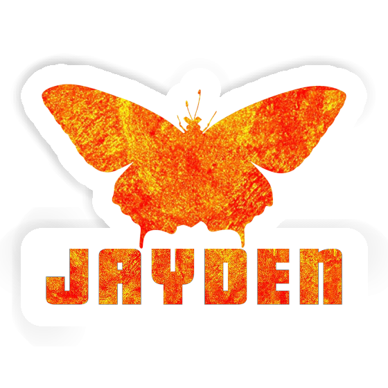 Butterfly Sticker Jayden Notebook Image