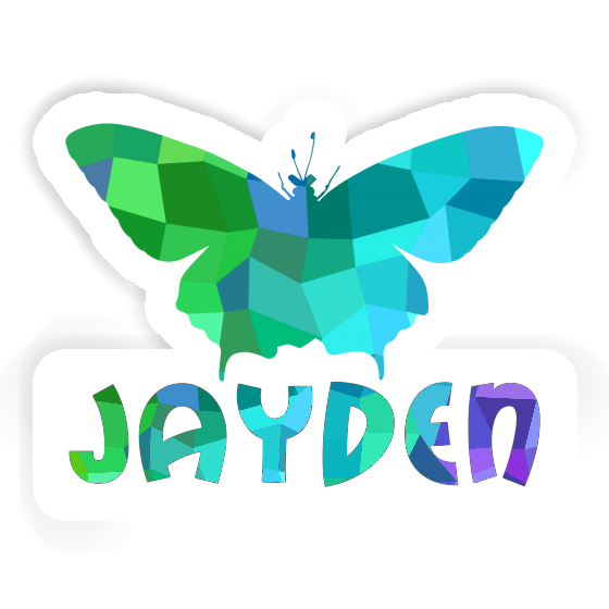 Butterfly Sticker Jayden Laptop Image