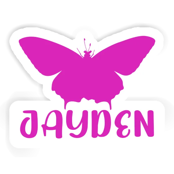 Jayden Sticker Butterfly Notebook Image