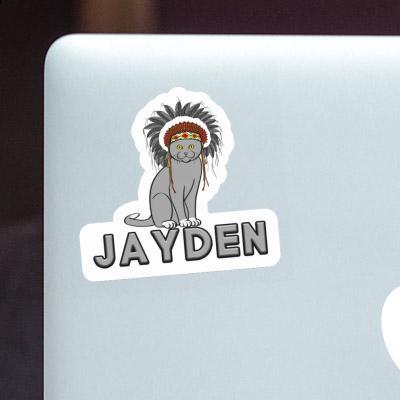 Sticker Jayden Indian Cat Image