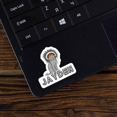 Sticker Jayden Indian Cat Gift package Image