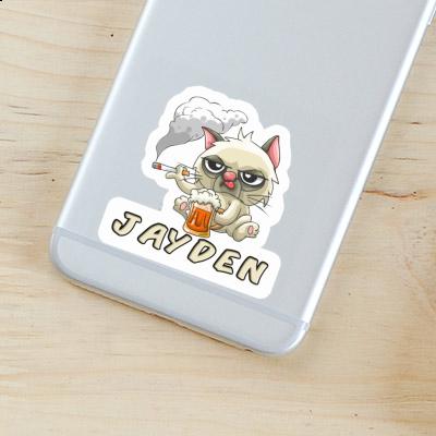 Sticker Smoking Cat Jayden Gift package Image