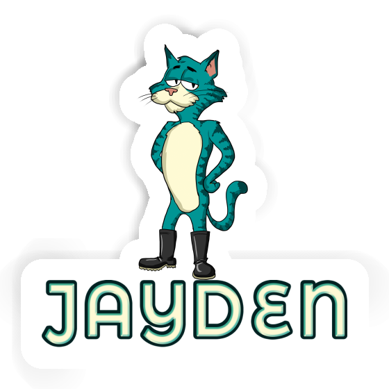 Autocollant Chat Jayden Gift package Image