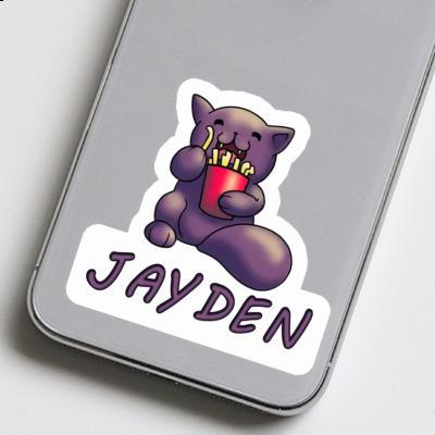 Sticker Jayden Pommes-Katze Notebook Image