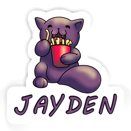 Sticker Jayden Pommes-Katze Laptop Image