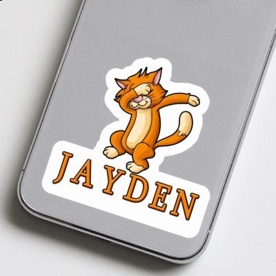 Cat Sticker Jayden Notebook Image