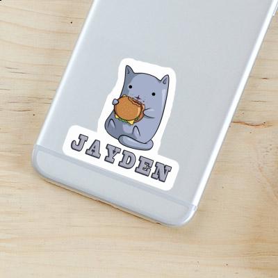 Sticker Jayden Hamburger-Katze Laptop Image