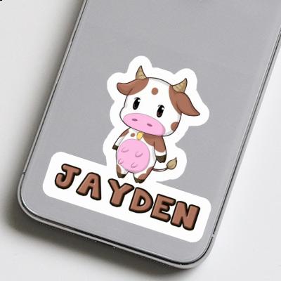 Jayden Autocollant Vache Notebook Image