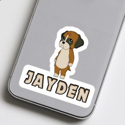 Jayden Sticker Deutscher Boxer Notebook Image