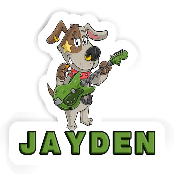 Guitarist Sticker Jayden Laptop Image