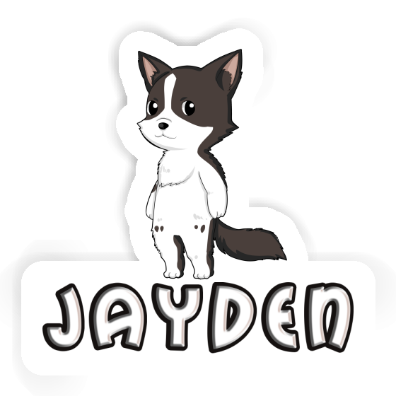 Jayden Autocollant Collie border Gift package Image