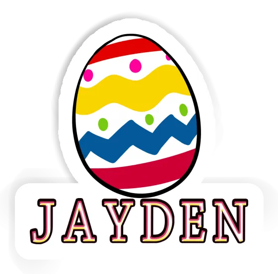 Sticker Egg Jayden Notebook Image