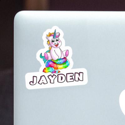 Jayden Sticker Baby-Unicorn Laptop Image