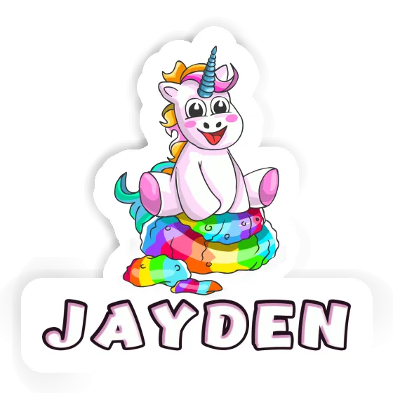 Jayden Sticker Baby-Unicorn Image