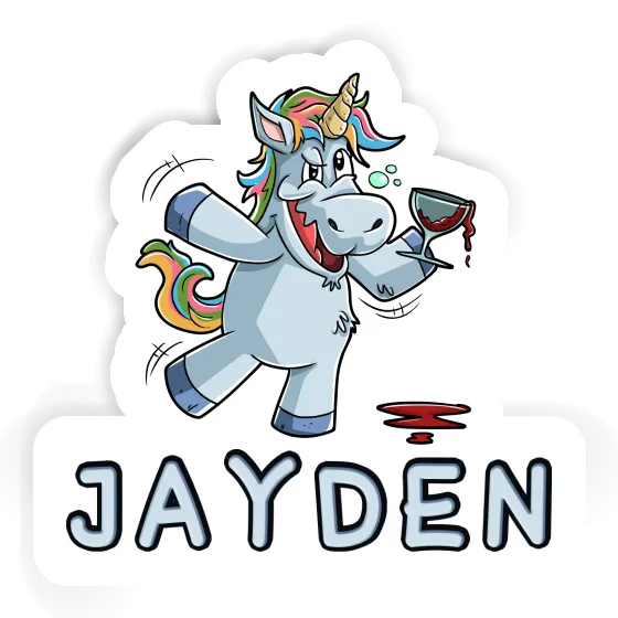 Unicorn Sticker Jayden Image