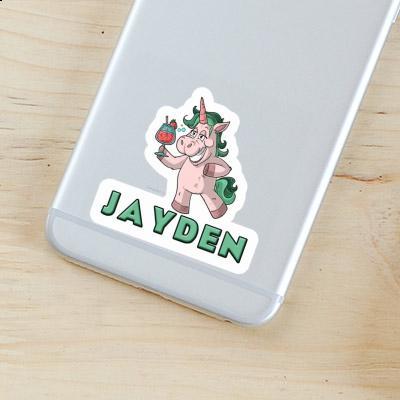 Autocollant Jayden Licorne festive Notebook Image