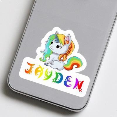 Licorne Autocollant Jayden Notebook Image