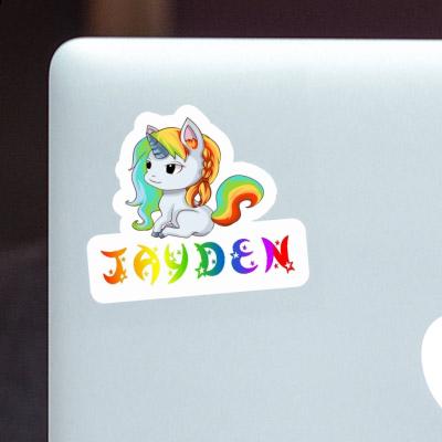 Sticker Jayden Unicorn Gift package Image