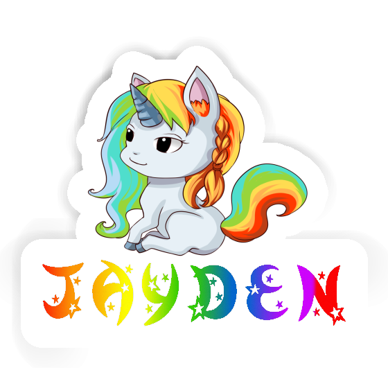 Sticker Jayden Unicorn Gift package Image