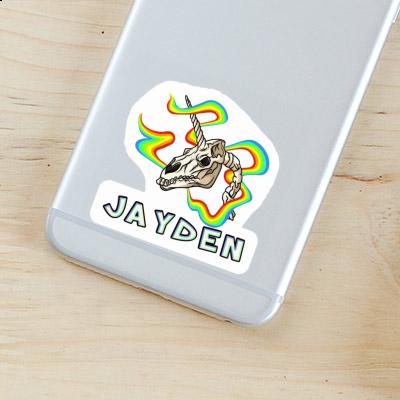 Unicorn Skull Sticker Jayden Notebook Image