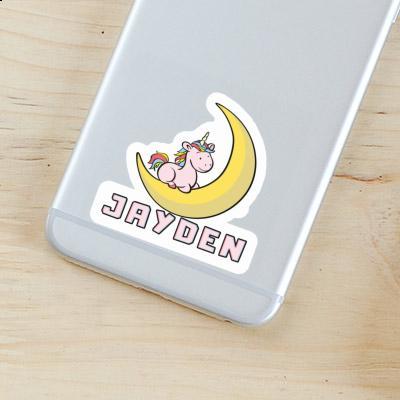 Jayden Sticker Unicorn Notebook Image