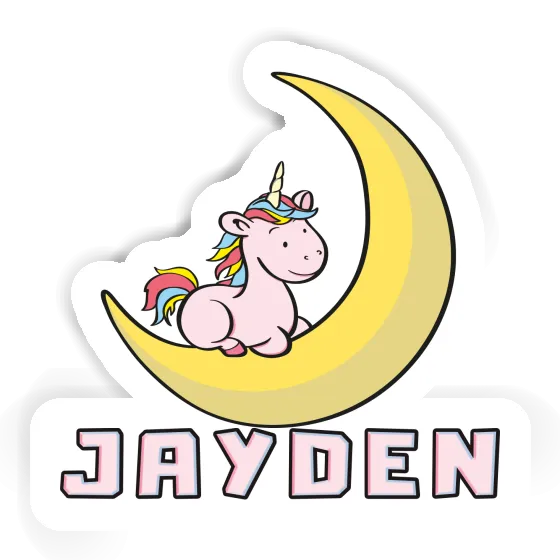 Jayden Sticker Unicorn Laptop Image