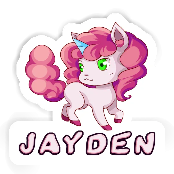 Unicorn Sticker Jayden Image