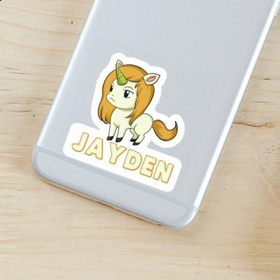 Jayden Sticker Unicorn Laptop Image