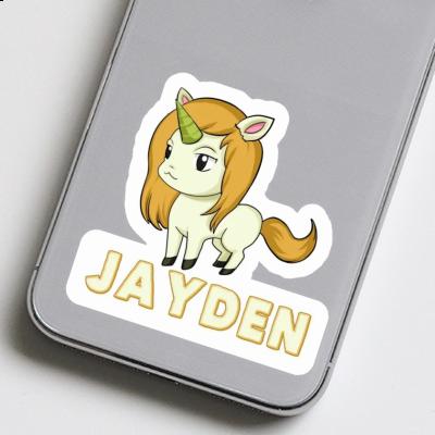 Jayden Sticker Unicorn Laptop Image