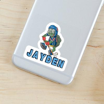 Sticker Jayden Hockey Player Laptop Image