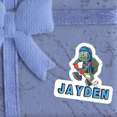 Sticker Jayden Hockey Player Image