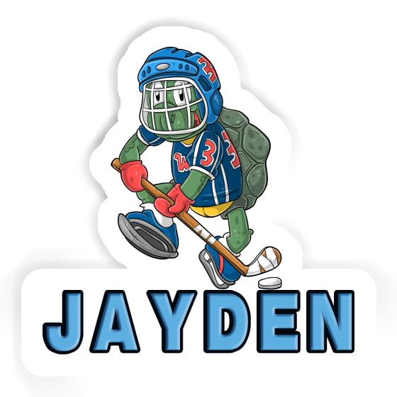 Sticker Jayden Hockey Player Gift package Image