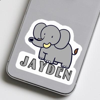 Sticker Elephant Jayden Notebook Image