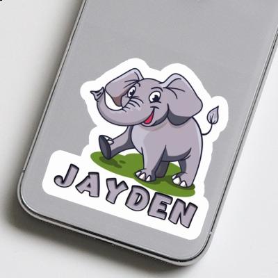 Jayden Sticker Elephant Notebook Image