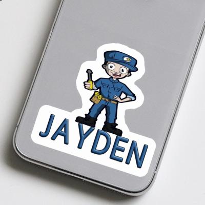 Sticker Electrician Jayden Laptop Image